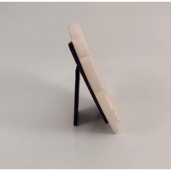 Small Vintage Ornate Ceramic Oval Picture Frame 3.5" X 3.5" With Easel Stand - Picture 2 of 6